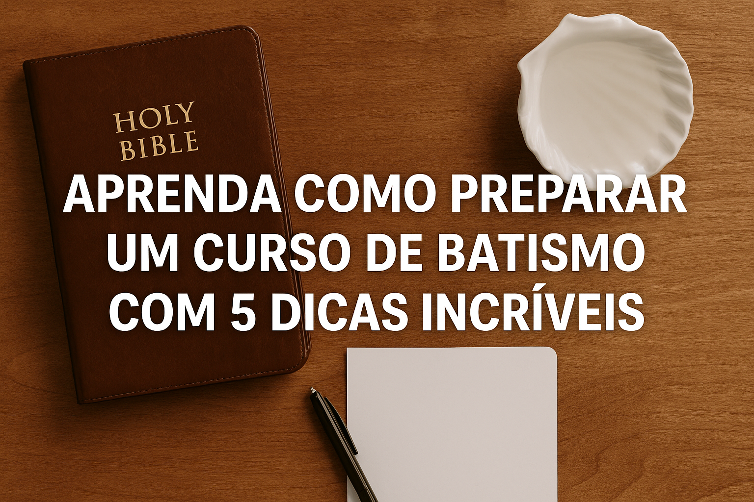 Curso de Batismo: Aprenda como preparar com 5 dicas incríveis