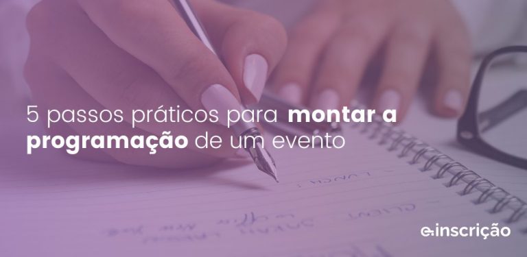 montar a programação de um evento