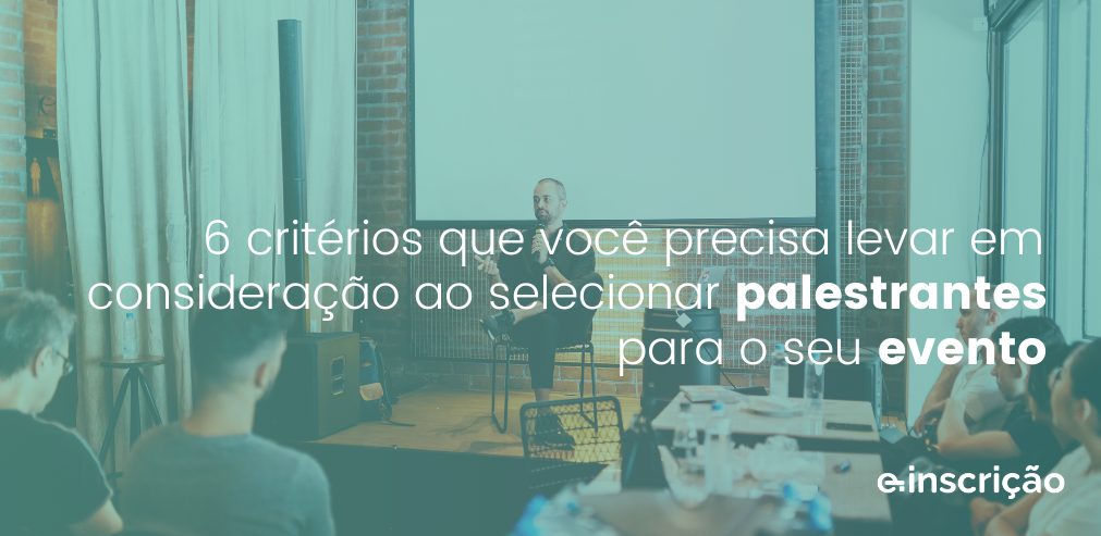 selecionar palestrantes para evento