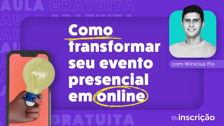 transformar evento presencial em online