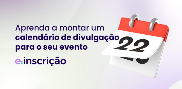 calendário de divulgação evento