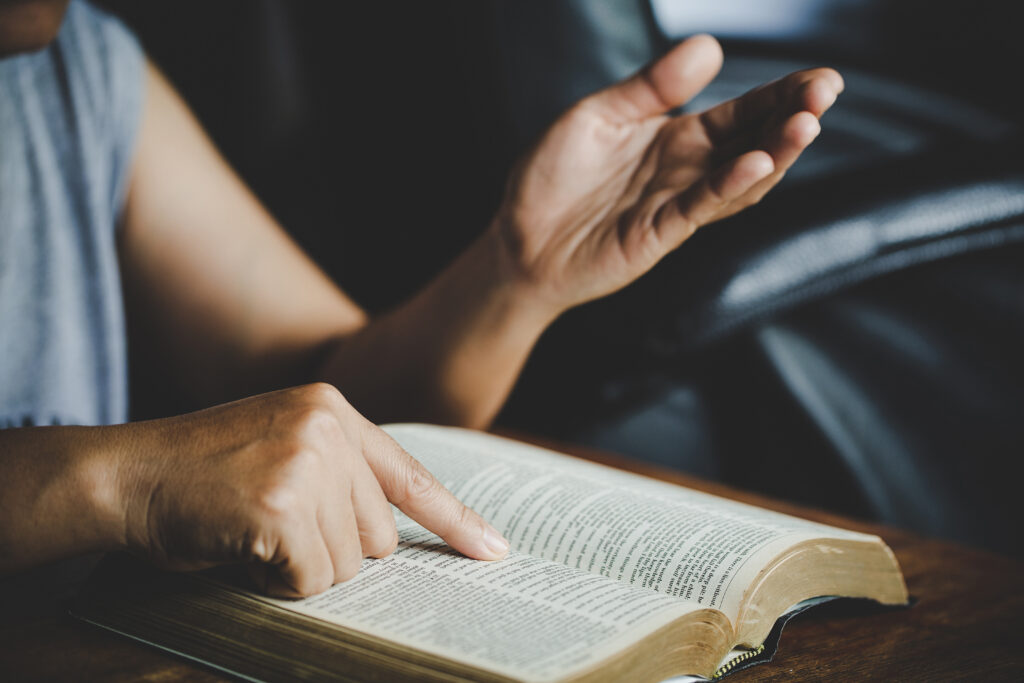 spirituality religion hands folded prayer holy bible church concept faith